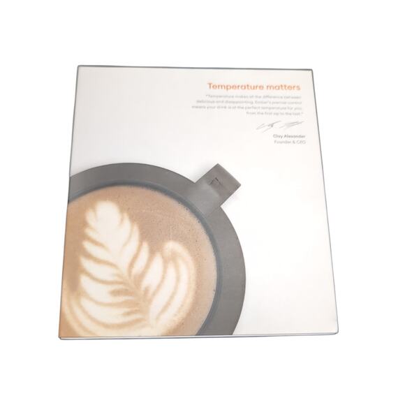 Ember Temperature Control Mug Black Coffee Tea Hot Cup 10oz - Picture 2 of 4